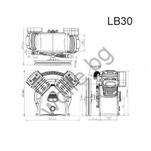 Глава за компресор LB30 420/340 l/m-shema