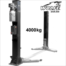 Подемник двуколонен 4,0 t с ел.магнитно заключване  WOLFE Profi line  сив цвят 